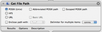 Automator Action Get File Path
